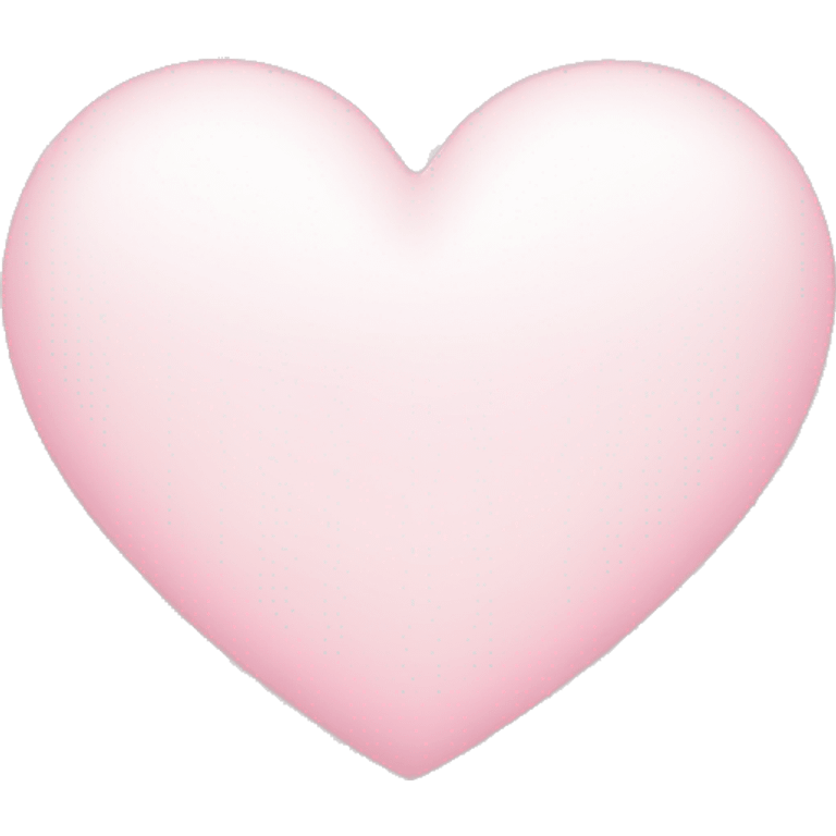 white heart with light pink emoji