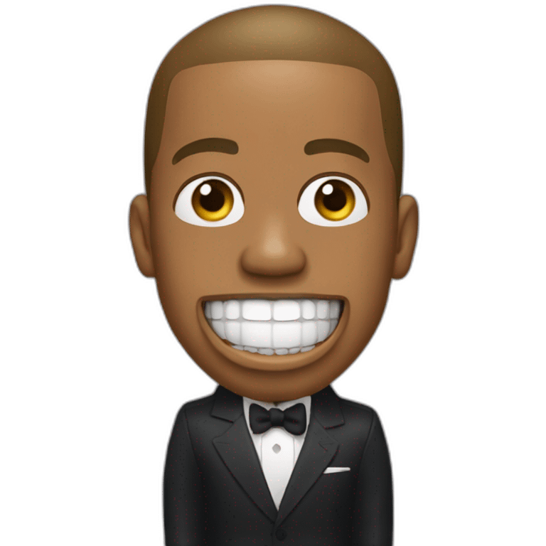 jay z bobbing head to music with mouth open concernedly emoji