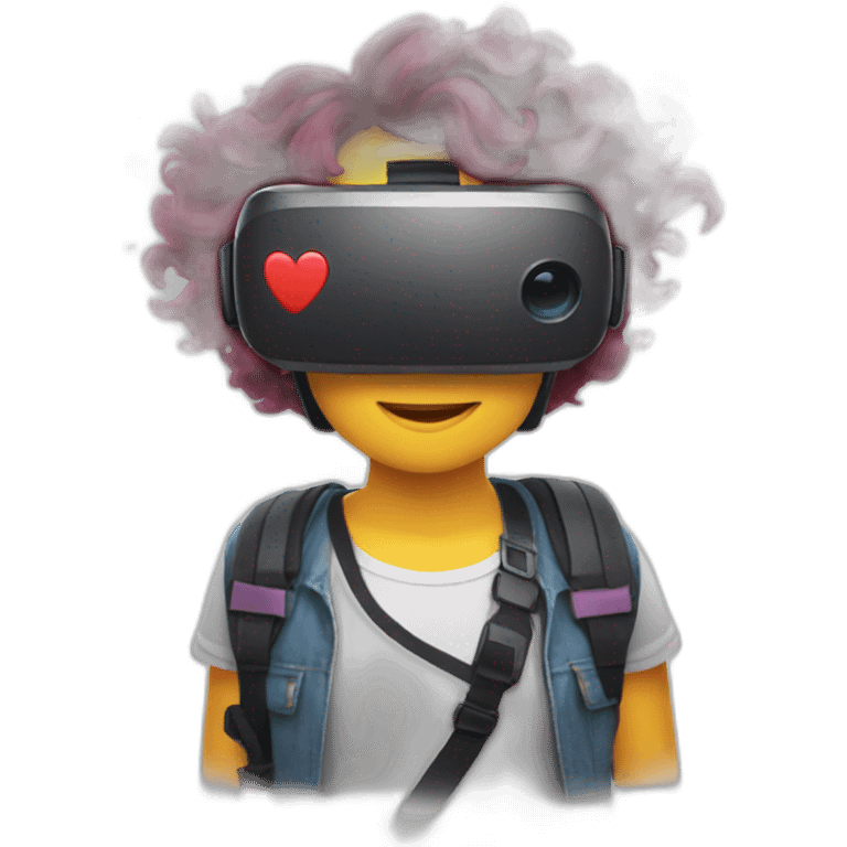 vr game oculus hearts emoji