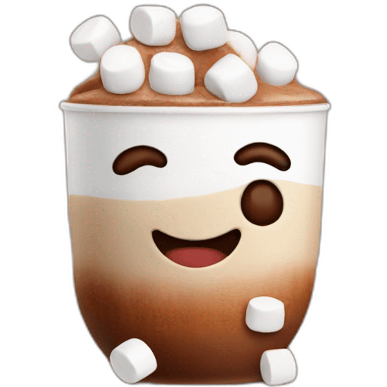 cocoa with marshmallows emoji