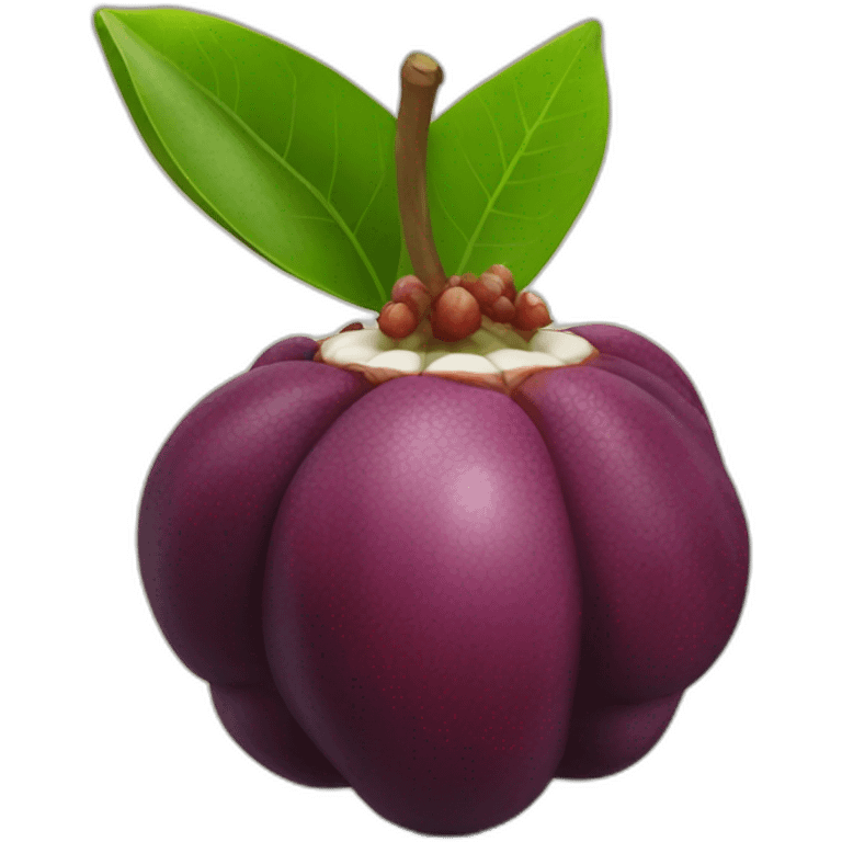 mangosteen fruit emoji