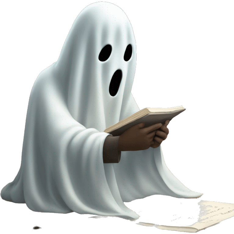 ghost writing emoji