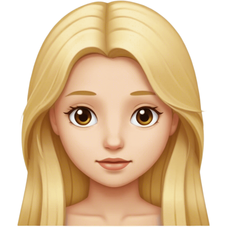 girl with long blonde hair emoji