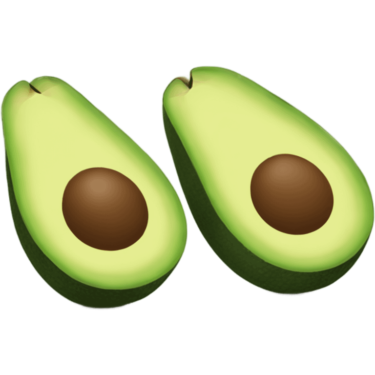 avocado cut in a half emoji