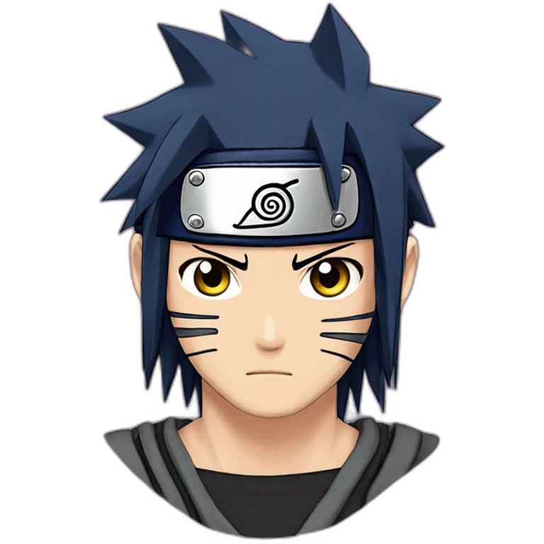 Naruto slapin sasuke emoji