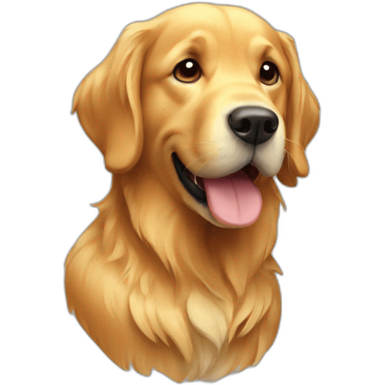 golden retriever ios style emoji