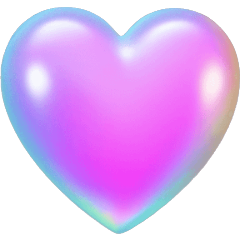 Holographic heart emoji