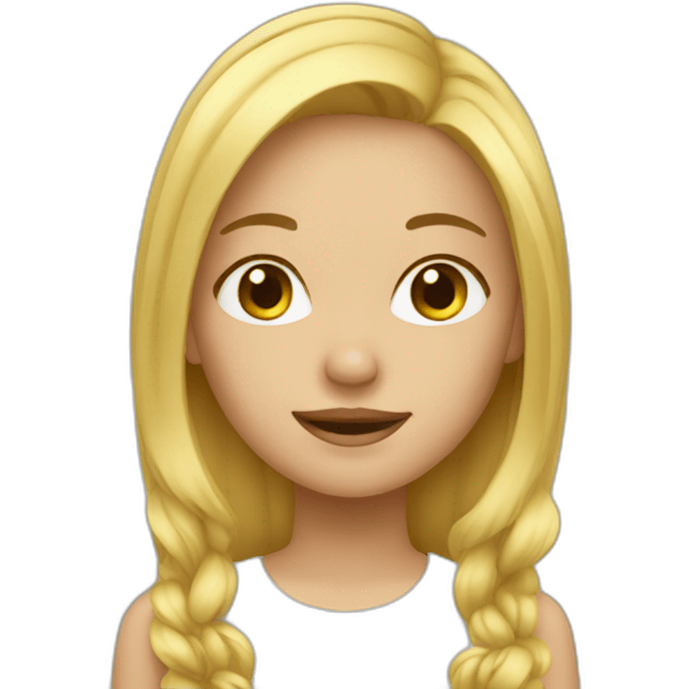 Blond girl emoji