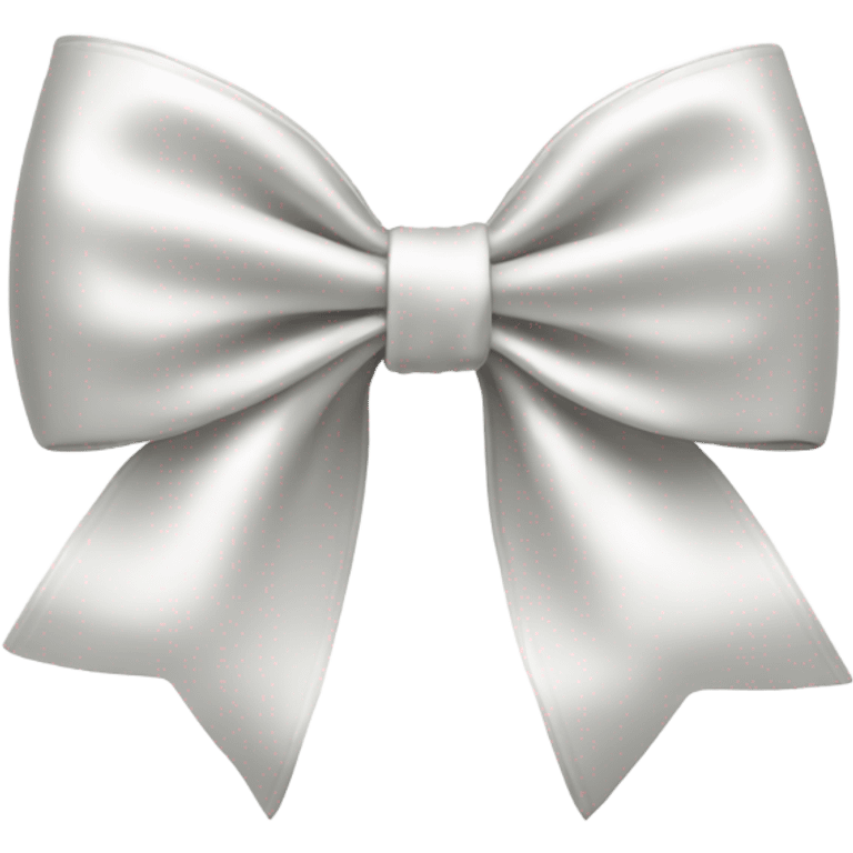 white satin bow emoji