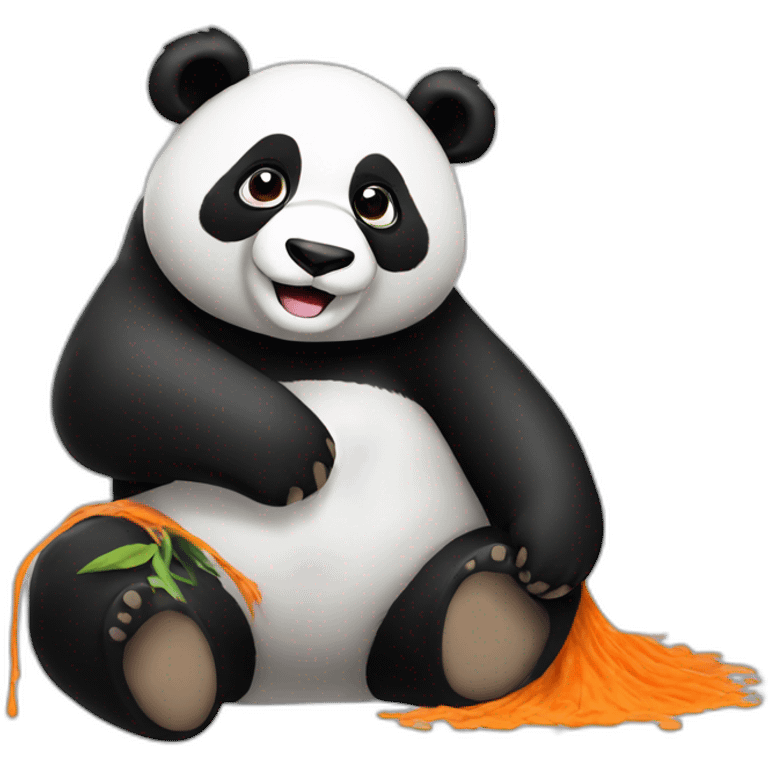 dyeing panda emoji