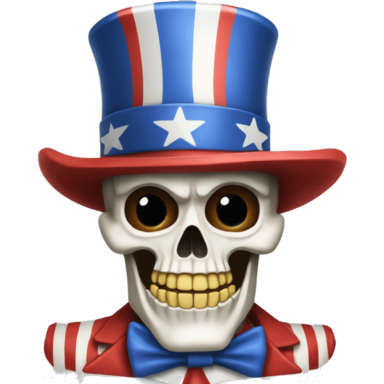 Uncle sam skeleton  emoji