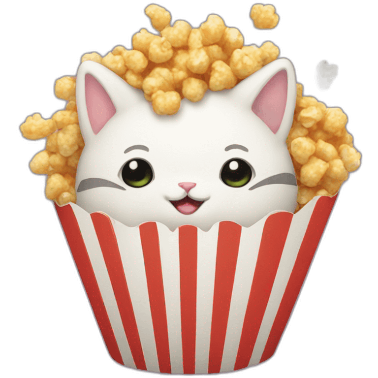 Popcorn cat emoji