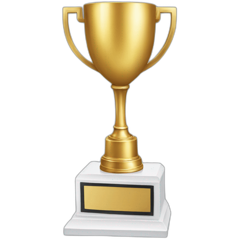 Winner trophy with 1st written on it emoji