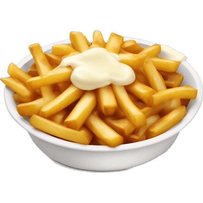 Poutine qui mange des pâtes emoji