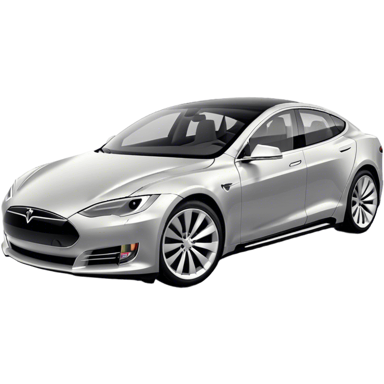 Tesla Model S - Tesla (Model Year: 2022) (Iconic colour: Silver) emoji