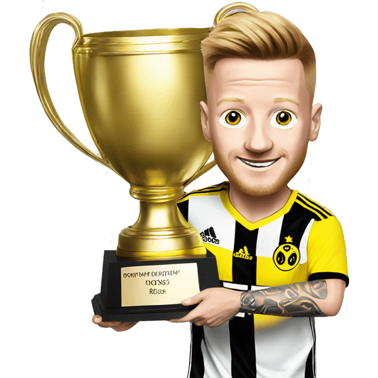 Marco Reus with trophy  emoji