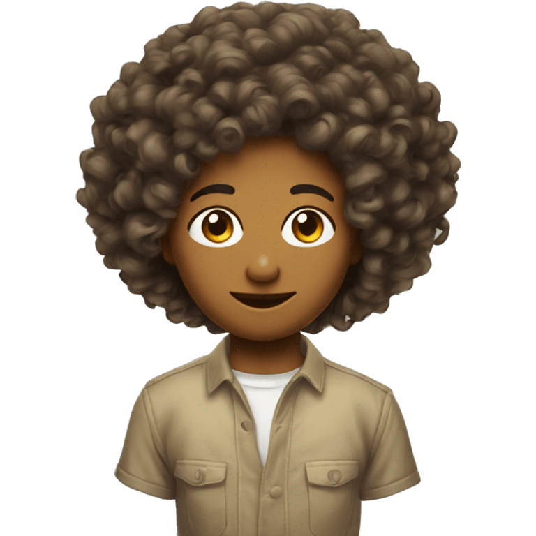 Cheveux bouclés  emoji