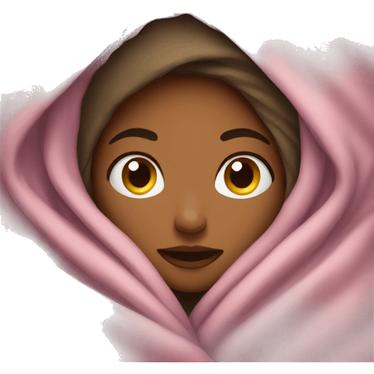 girl wrapped in blanket  emoji