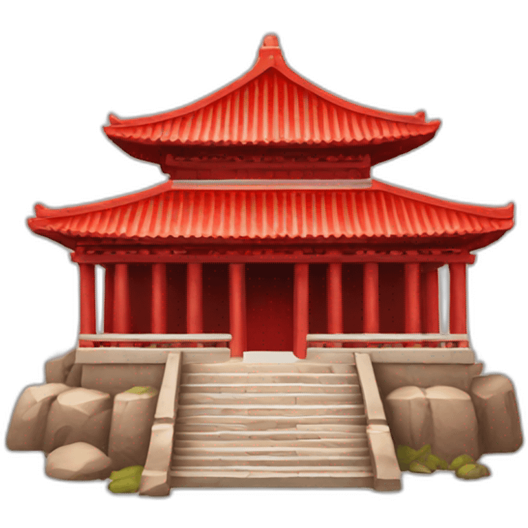 red ancient temple emoji