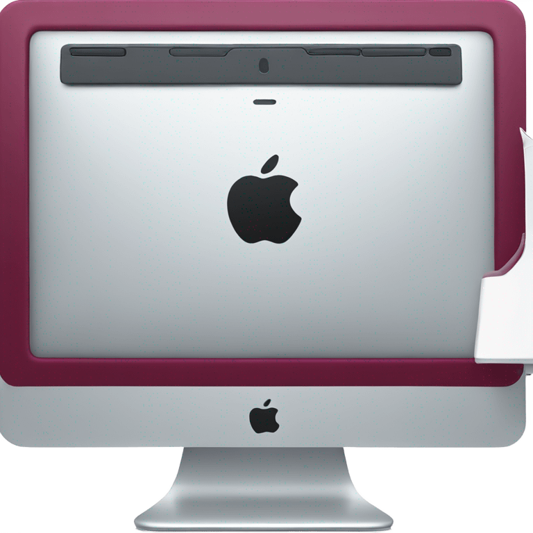 burgundy iMac emoji