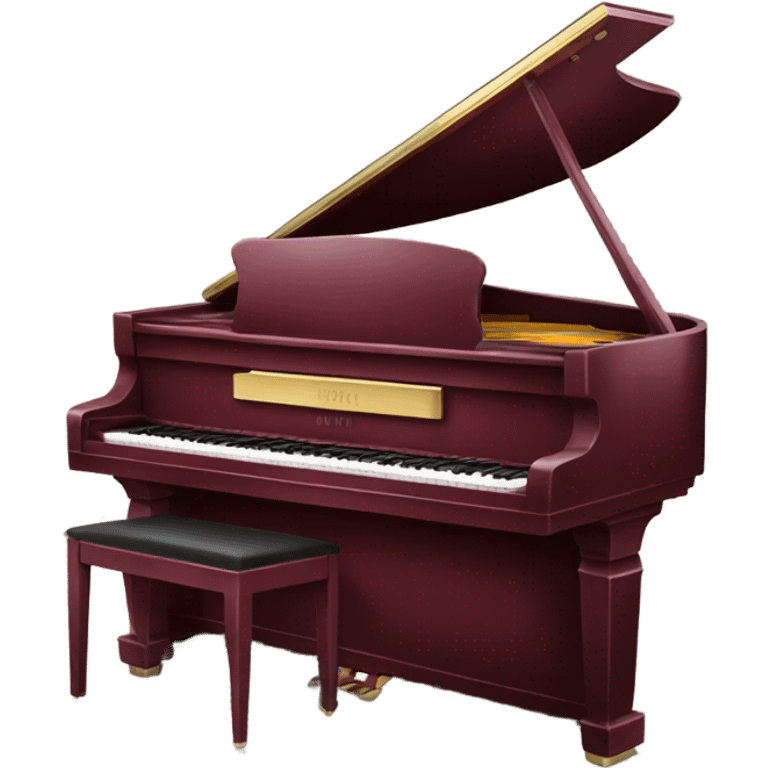 Piano burgundy emoji