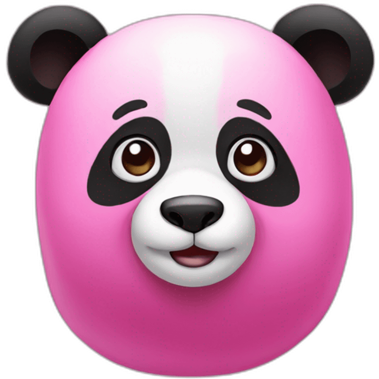 Pink panda emoji