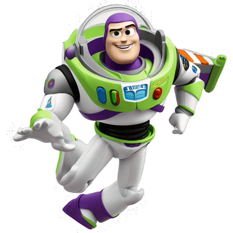 Buzz lightyear doing star jumps emoji