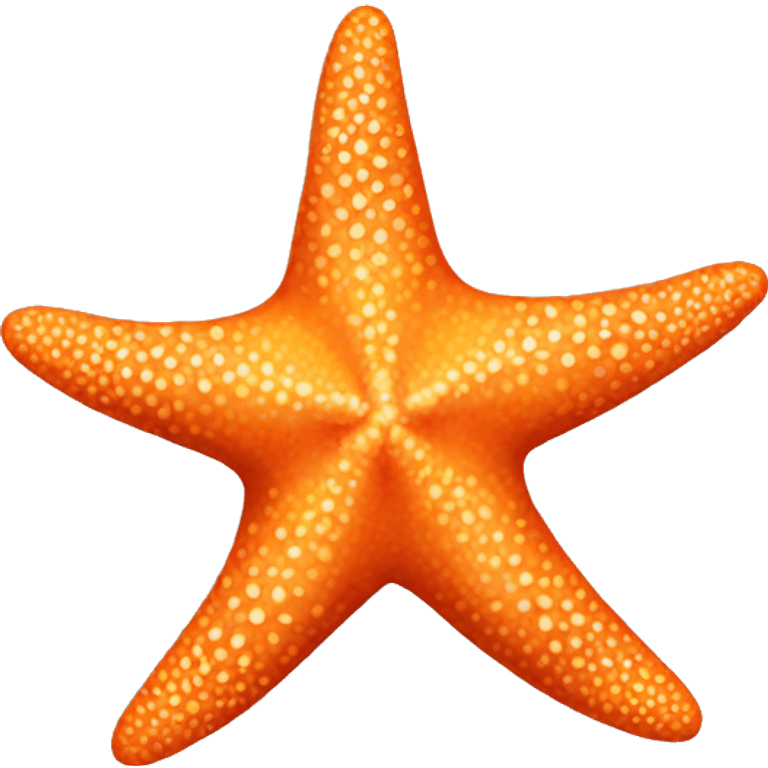 Orange starfish emoji