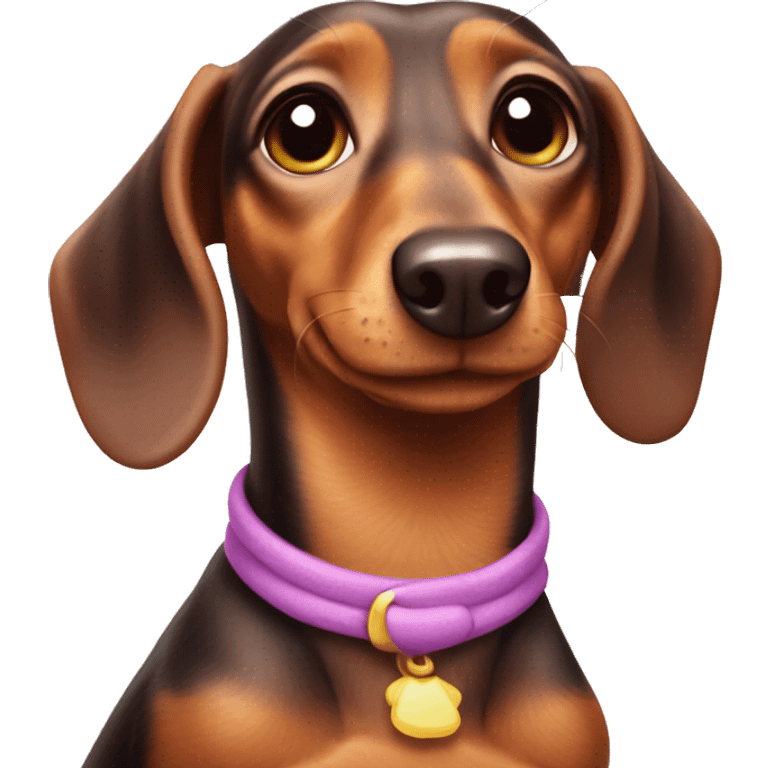 Dachshund as Daisy Duck emoji