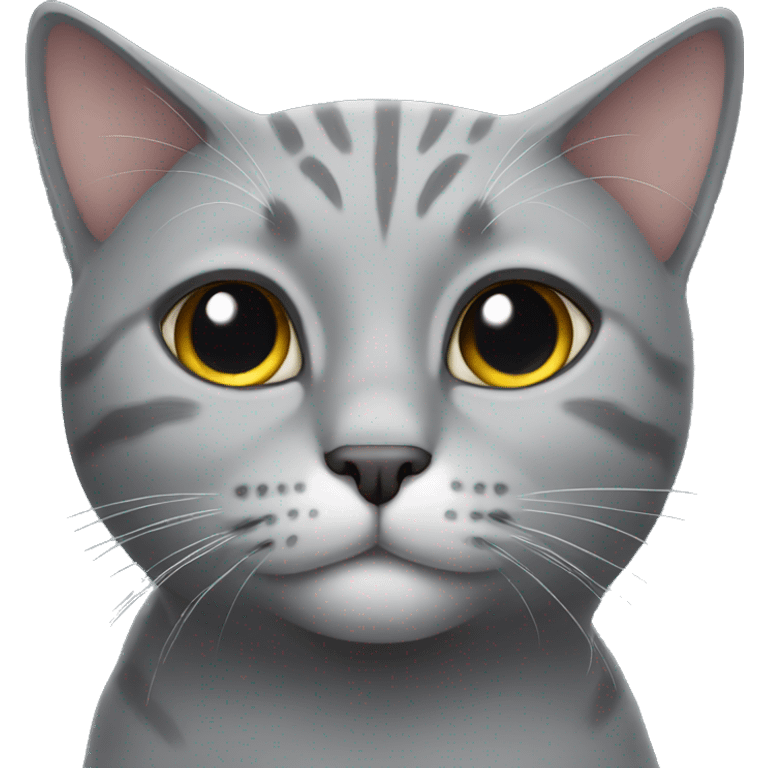 Gorgeous Grey cat emoji