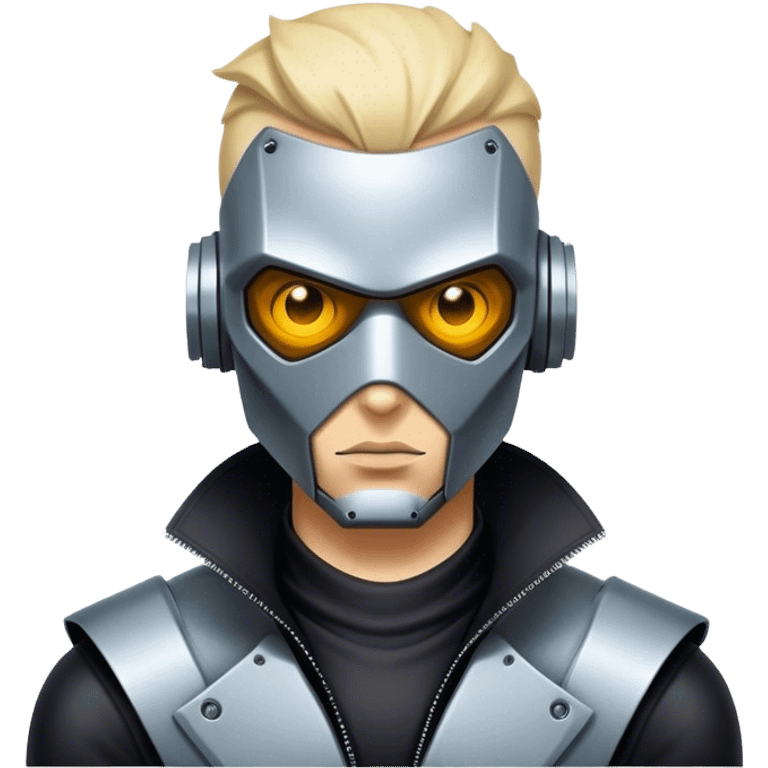 mean robot cyber punk hacker savage vigilante bank robber billionaire playboy  emoji