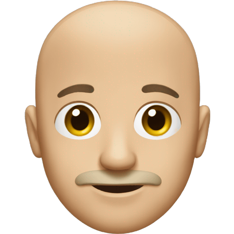 bald guy with a short beard emoji