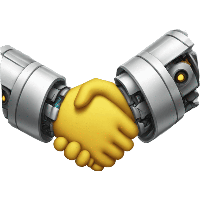 robot handshake emoji