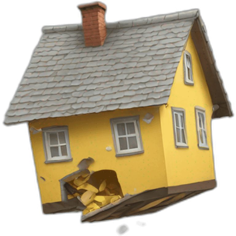 falling house emoji