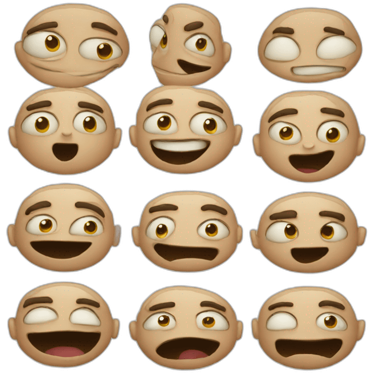 Funny face emoji