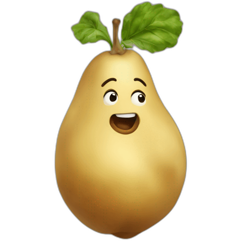 Patate qui fait un strip tease emoji