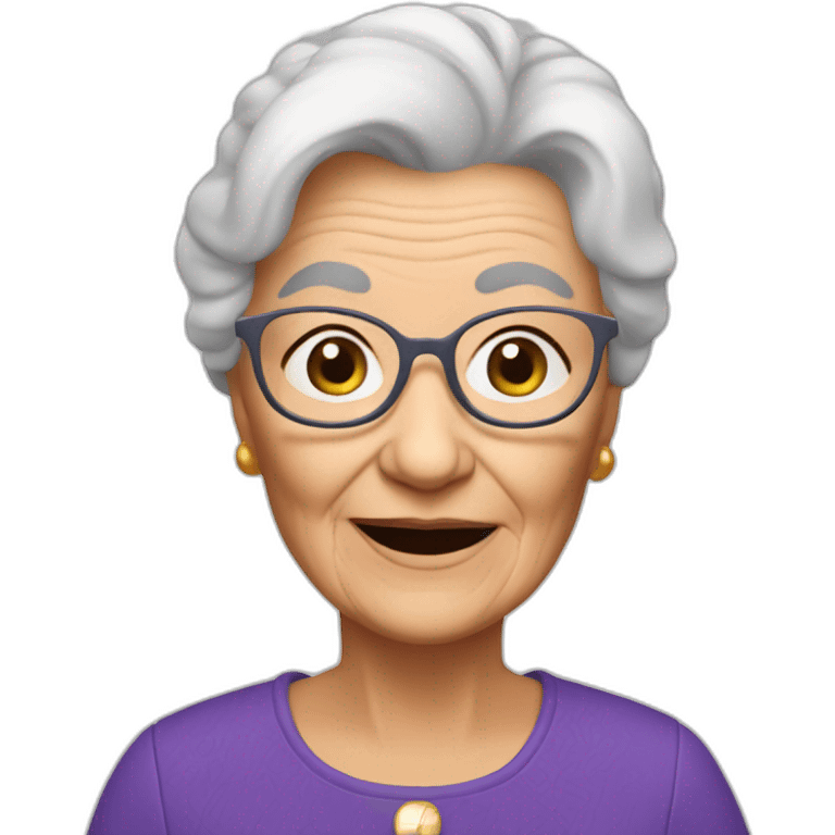 Memoji grandma europ emoji