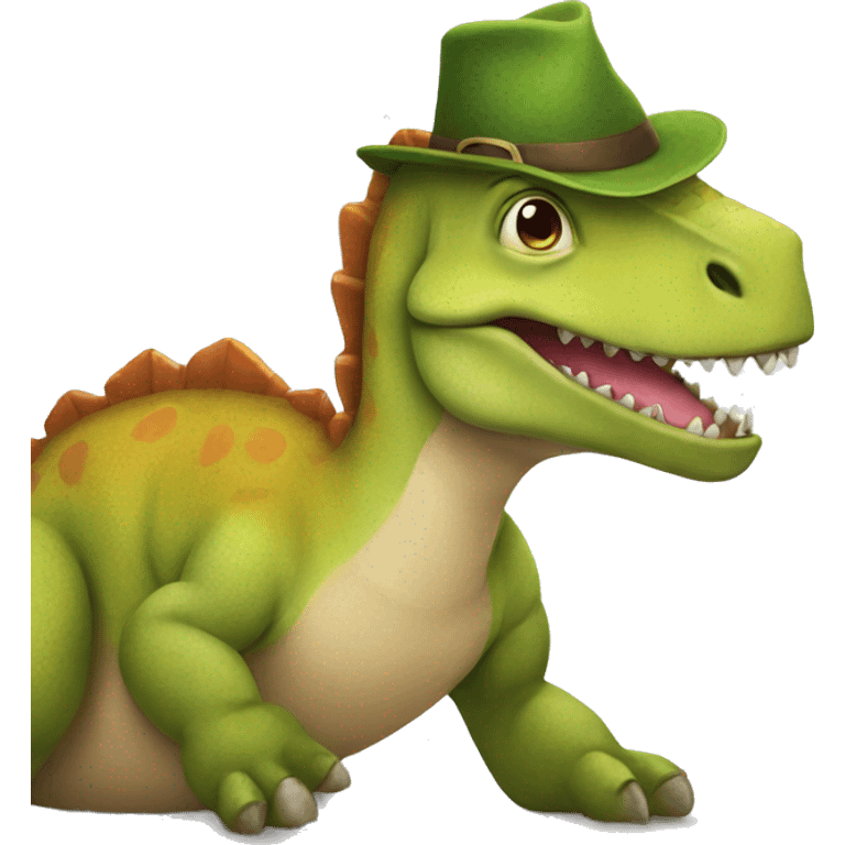 Dinosaur celebrating Shabbat  emoji