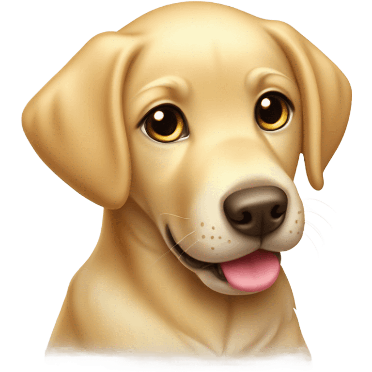 Labrador golden cute emoji