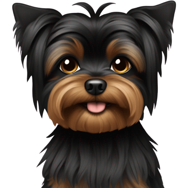 fully black all black yorki emoji