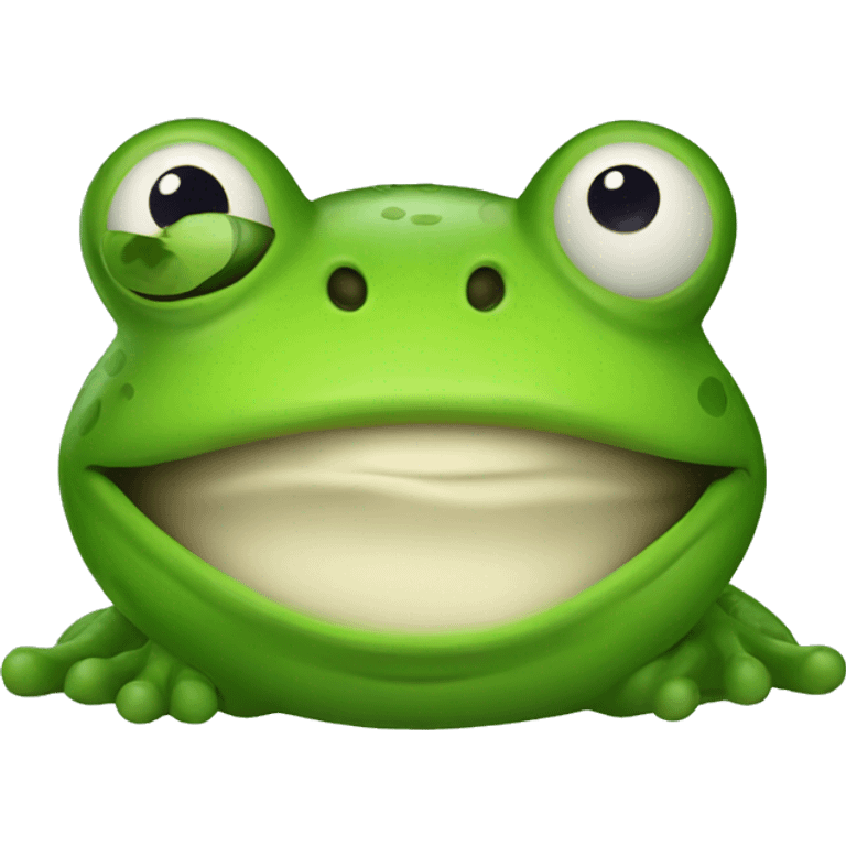 funny frog emoji