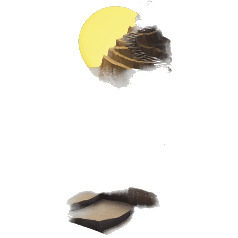 Nightmare Before Christmas Spiral Hill (a small rising outcrop of land which curls inwards into a spiral at the pinnacle) emoji