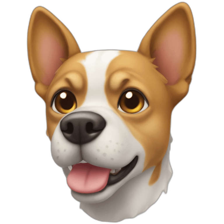 Chien sur chat emoji