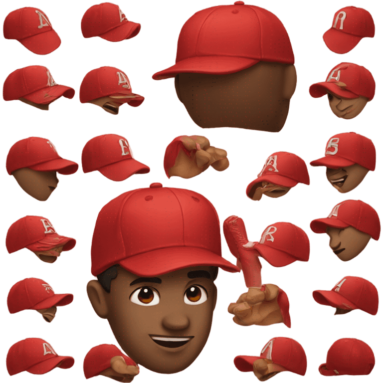 red baseball cap emoji