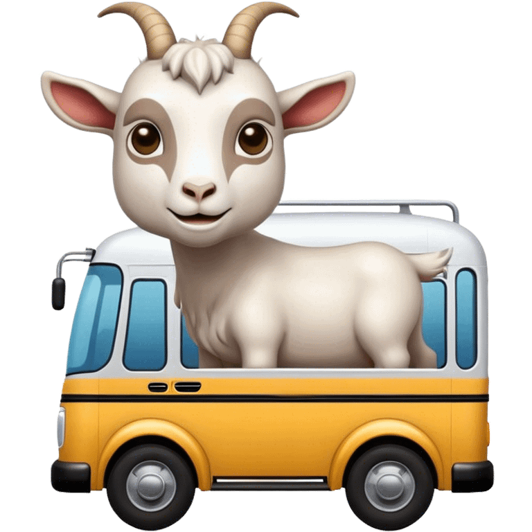 Goat on a bus  emoji