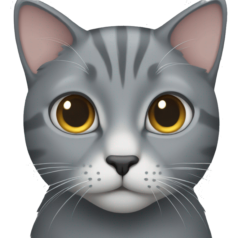 Grey cat emoji