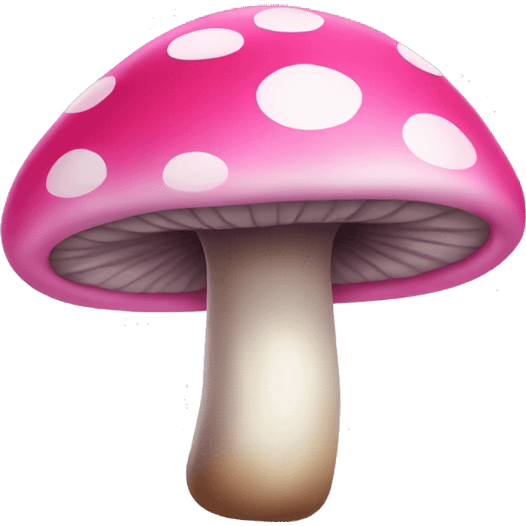 Pink mushroom emoji