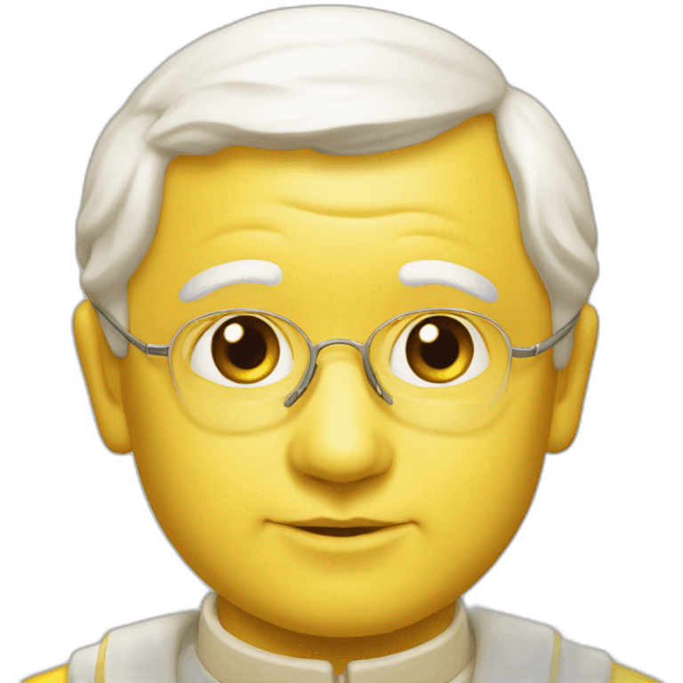 John Paul II yellow emoji