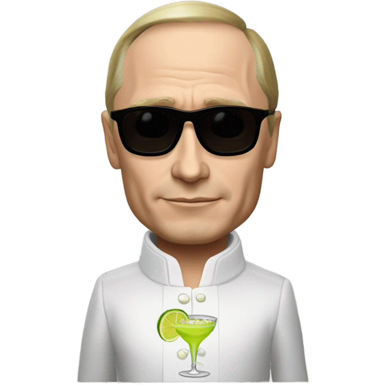 Putin gown with a margarita  emoji