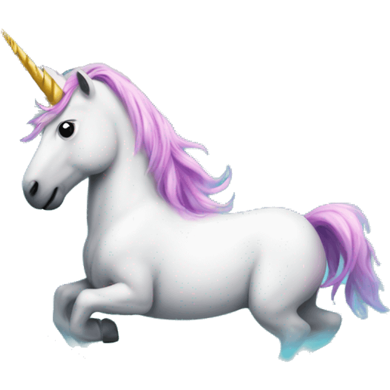 unicorn on the pool emoji